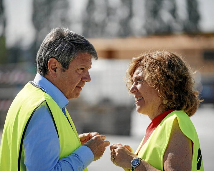 García Chueca con el secretario estatal de Transportes, José Antonio Santano.
