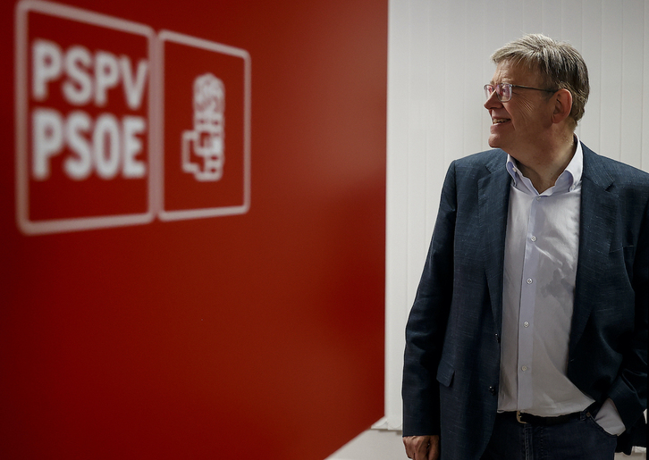 Ximo Puig, en la noche electoral de mayo de 2023.