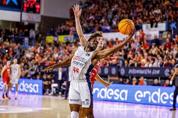 Kamar Baldwin, protagonista de la victoria de Baskonia en Manresa.