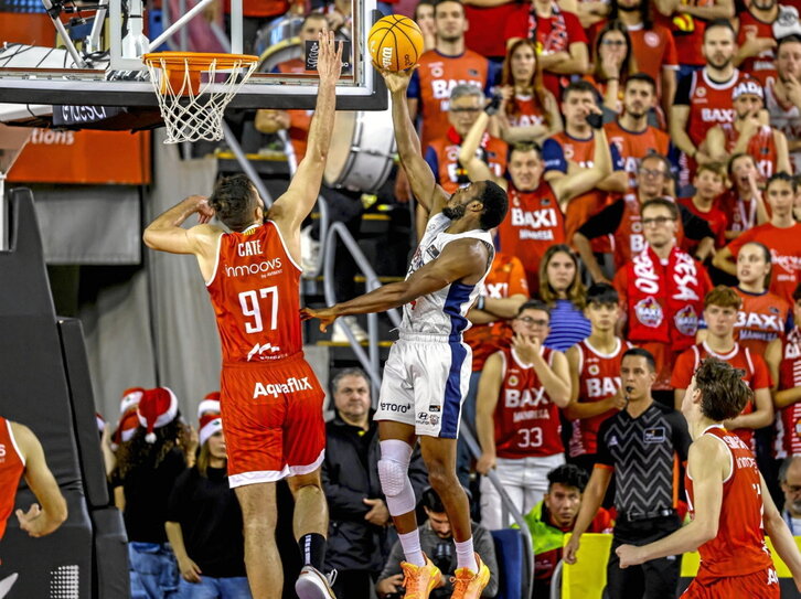 Kamar Baldwin, protagonista de la victoria de Baskonia en Manresa.