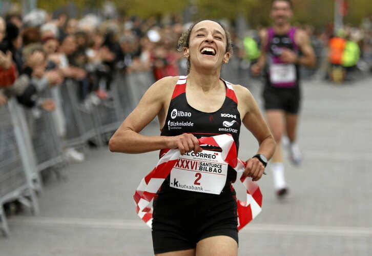 Santurtzitik Bilbora egin zuten lasterka joan den azaroan.
