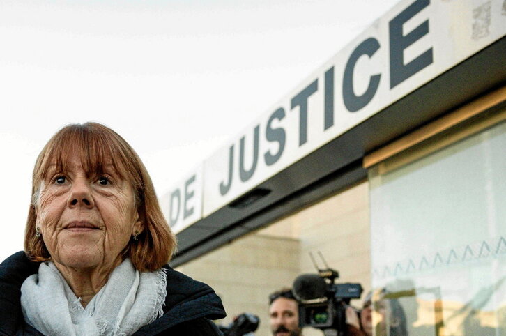 Gisèle Pelicot, a su salida del tribunal de Avignon.