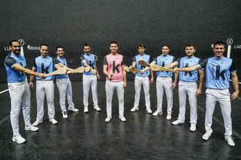 Palako Buruz Burukoan parte hartuko duten hamarretik bederatzi palistak.