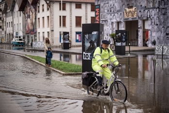En octobre, Bayonne a connu des crues, sans provoquer d'inquiétude.