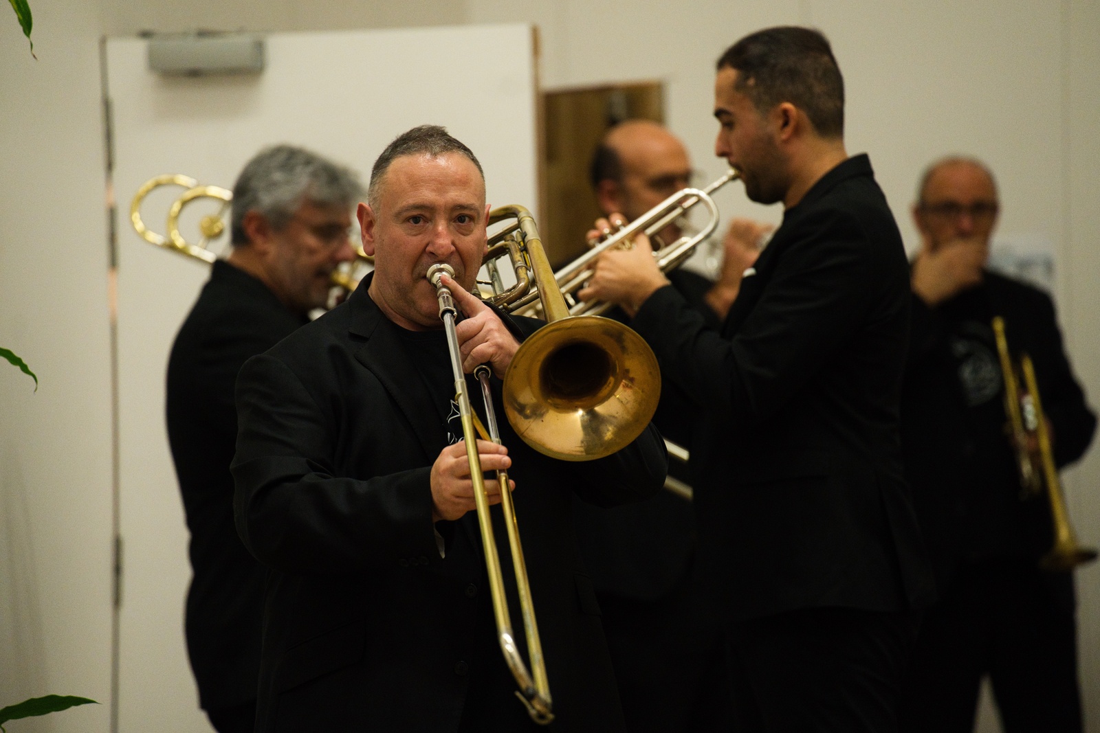 Alberto Ureetxo, entsaio batean. (EUSKADI BRASS)