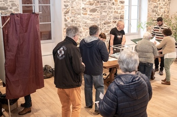 La campagne électorale s'est terminée le 3 janvier, à Ahetze.
