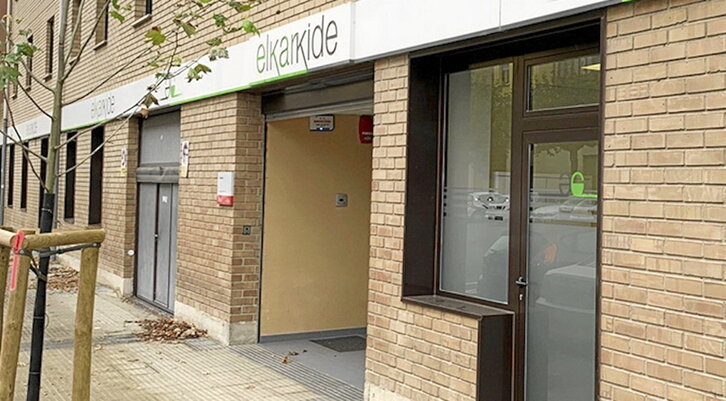 Centro ocupacional de Elkarkide en el barrio iruindarra de Iturrama.