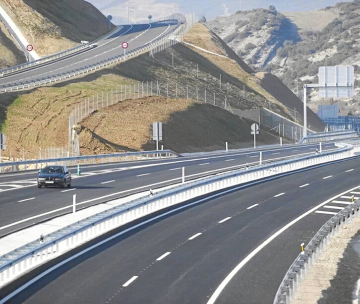 Autovía del Pirineo en su tramo navarro.