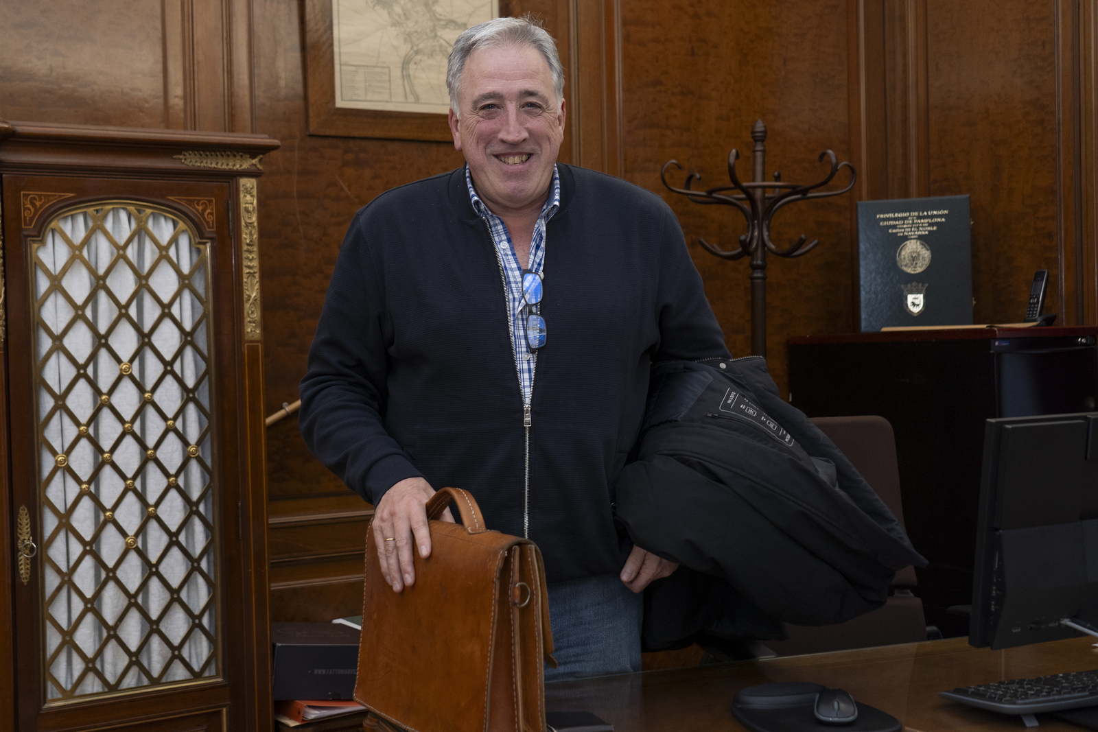 Joseba Asiron, Iruñeko alkatea. (Iñigo URIZ / FOKU)