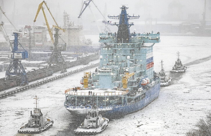 En la imagen, el rompehielos nuclear ruso Yakutiya.