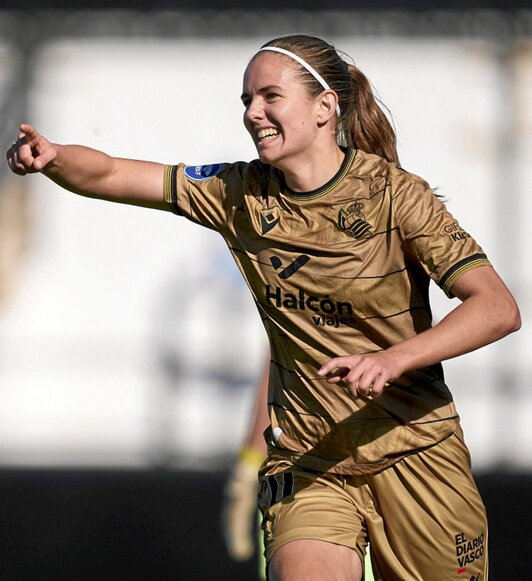 Mirari celebra el gol de la sentencia.