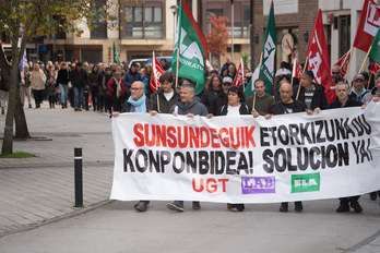 Los trabajadores volverán a movilizarse en Altasu por el futuro de Sunsundegui.