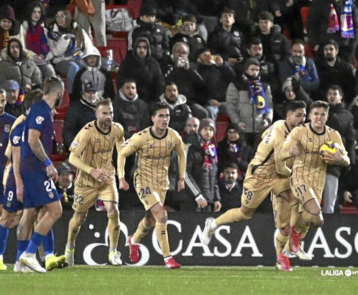 Corpas anotó el penalti que restablecía el empate en el marcador.