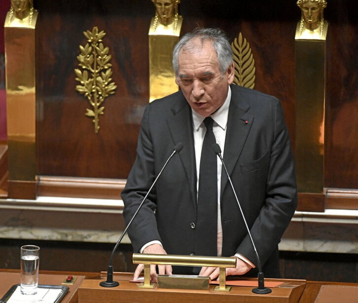 Bayrou, ayer en la Asamblea Nacional.