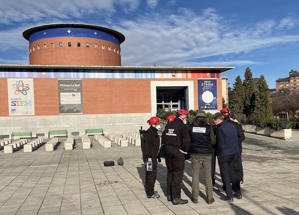 Agentes de Policía Foral han iniciado la investigación de las causas del incendio. (GOBIERNO DE NAFARROA)