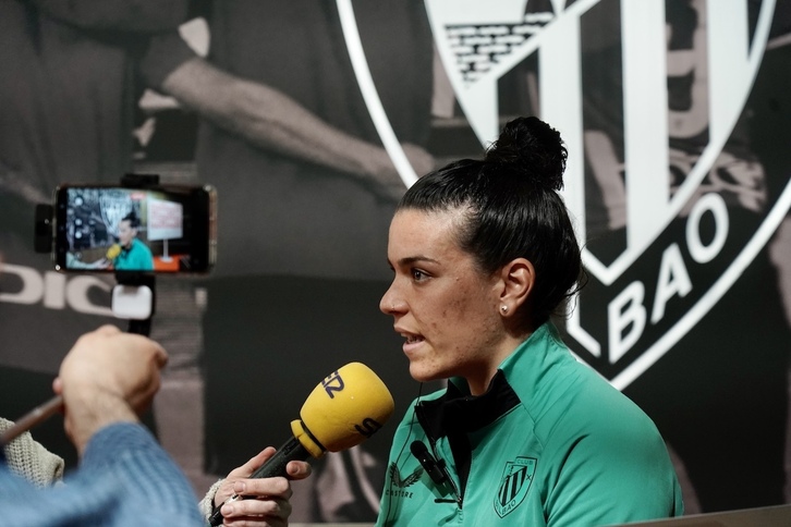 Leire Baños, Athleticek San Mamesen antolaturiko Media Day-an.