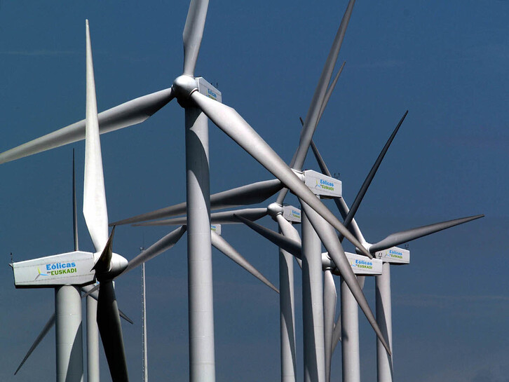 El parque eólico de Itsaraz preveía instalar ocho generadores.