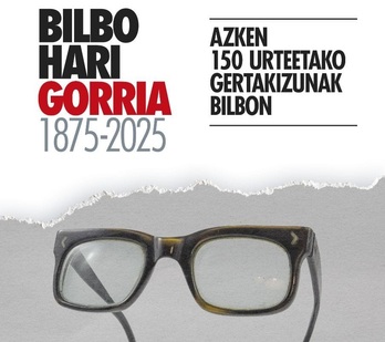 Bilboko memoriari buruzko ‘Bilbo Hari Gorria’ kanpaina berria.