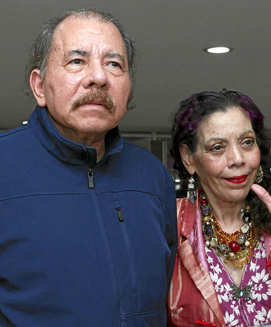 Daniel Ortega y Rosario Murillo.