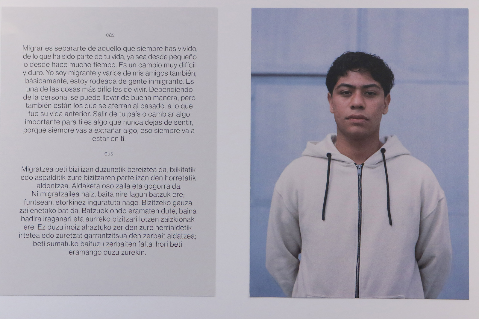 La reflexión de uno de estos adolescentes. (Oskar MATXIN)