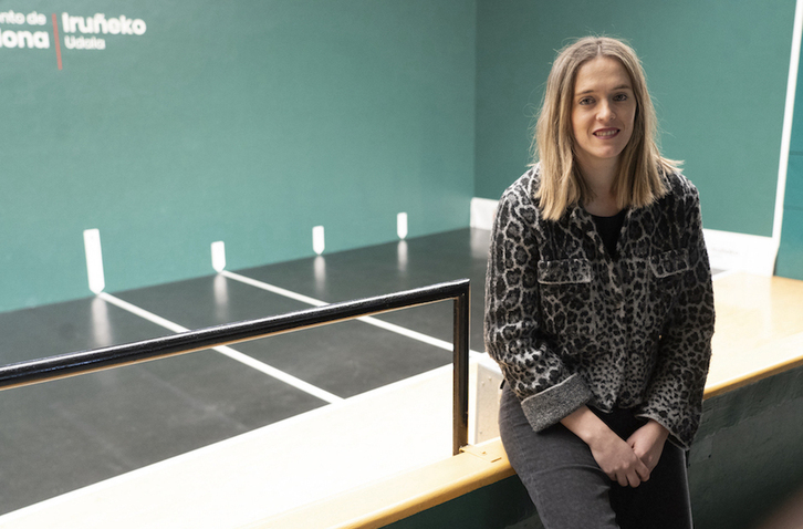 Andrea Lusarreta, Nafarroako Pilota Federazioko presidentea.