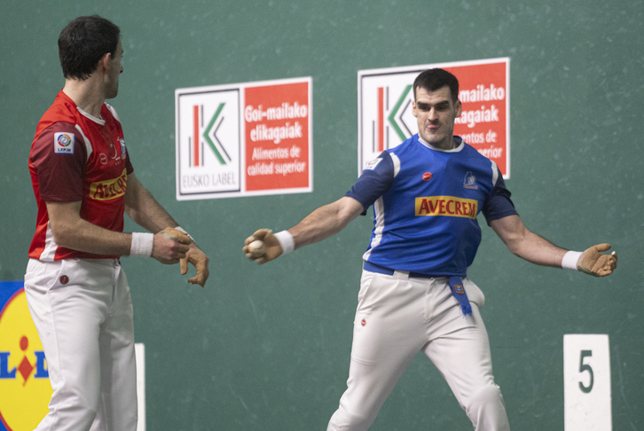 Joseba Ezkurdia ha jugado un buen partido en el Labrit.