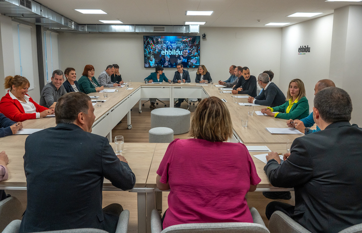 Reunión de la Mesa Política de EH Bildu.