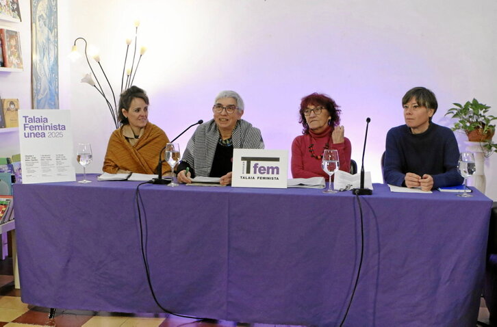 Gil de San Vicente, Jubeto, Zabala eta Perez Orozko, Bilbon egindako prentsaurrekoan.