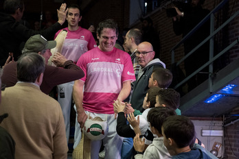 Erkiaga eta Ibarluzea, pozik, finalerako txartela eskuratu berritan.