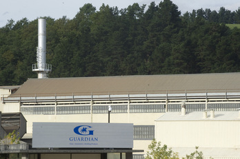 Fábrica de Guardian en Laudio, que se cerrará en seis meses.