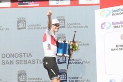 Remco Evenepoel, Donostiako Klasikoa irabazi zuen txirrindulari gazteena, 2019an.