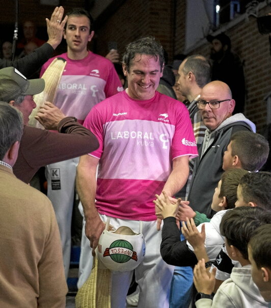 Erkiaga eta Ibarluzea, pozik, finalean direlako.