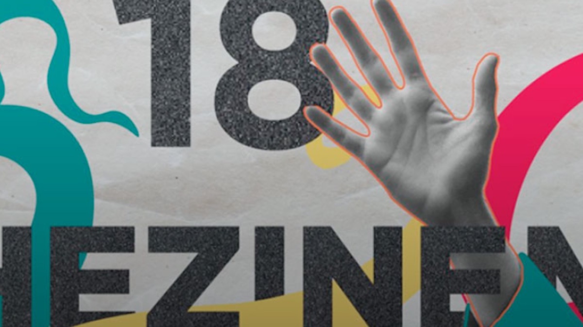 Ebentoa iragartzen duen kartela.