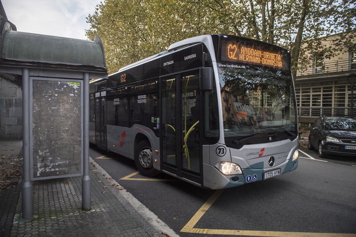 Un autobús de Lurraldebus, en una imagen de archivo.