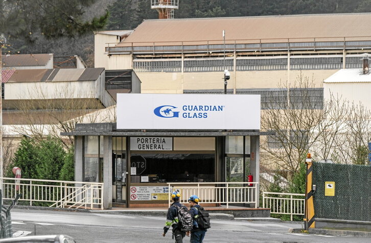 Entrada a la factoría de Guardian Glass en Laudio.