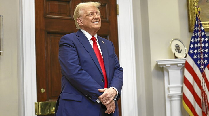 El presidente de EEUU, Donald Trump, en la Casa Blanca.