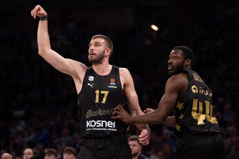 Nikos Rogkavopoulos ha brillado con luz propia en el gran partido del Baskonia.