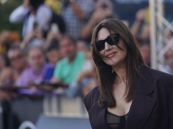 Monica Bellucci, en su visita a la última edición de Zinemaldia.