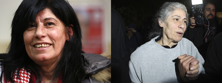 Khalida Jarrar, antes y después de pasar 13 meses en una cárcel israelí.