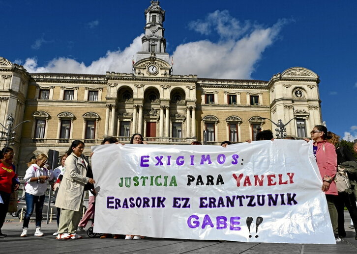 Gonzalesen kontrako krimena salatzeko protesta baten artxiboko irudia.
