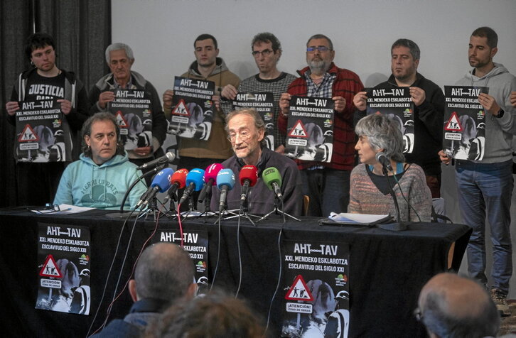 Comparecencia para denunciar las condiciones laborales en las obras del TAV.