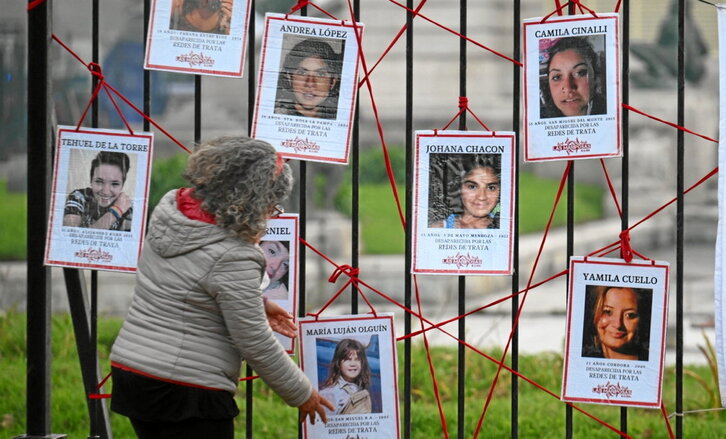 Indarkeria matxistaren aurkako mobilizazio bat Buenos Airesen, ekainean.