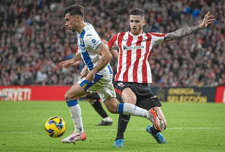 La reaparición de Oihan Sancet fue la mejor noticia de la tarde.