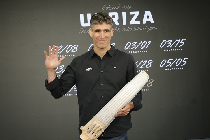 Javi Urriza, bere ibilbidearekin pozik.