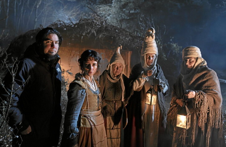 Paul Urkijo junto a Yune Nogueiras, Iñake Irastorza, Elena Irureta y Ane Gabarain.