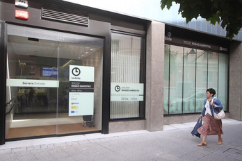 Imagen de archivo de la oficina de Lanbide de Santutxu, en Bilbo.