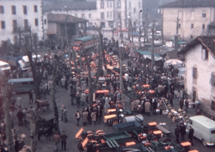 1973ko Abadiñoko San Blas azoka, irudian.