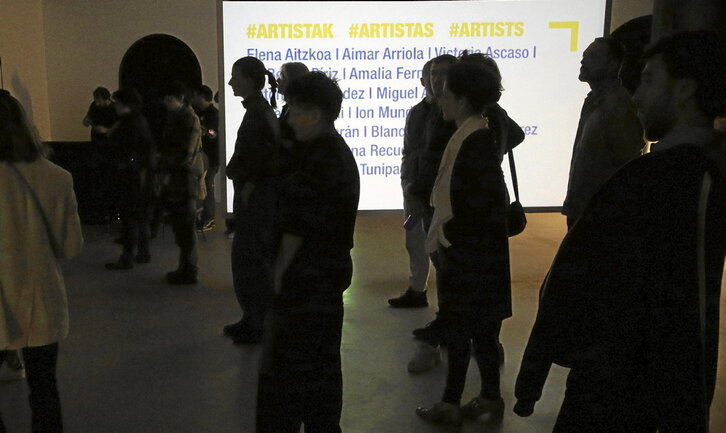 Jornada de puertas abiertas a la creación en la Alhondiga, en 2022.