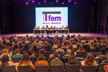 Pasa den urtean Errenterian egin zuten Talaia Feminista Unea.