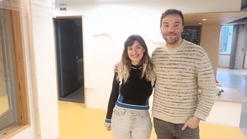 Lide Hernando eta Iker Lauroba NAIZeko erredakzioan